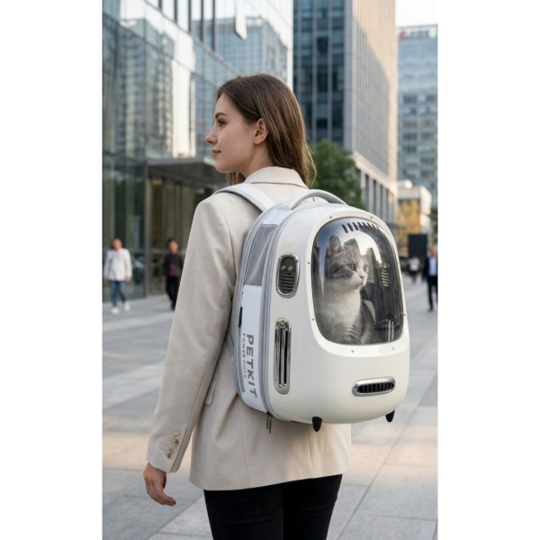 Фото - Рюкзак-переноска PETKIT Breezy 2 Cat Carrier White (P7704)